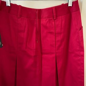 Vintage NWT INC Stretch Red Pencil Skirt size 10P